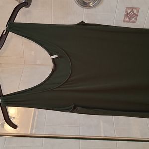 ELIE TAHARI forest green camisole size medium